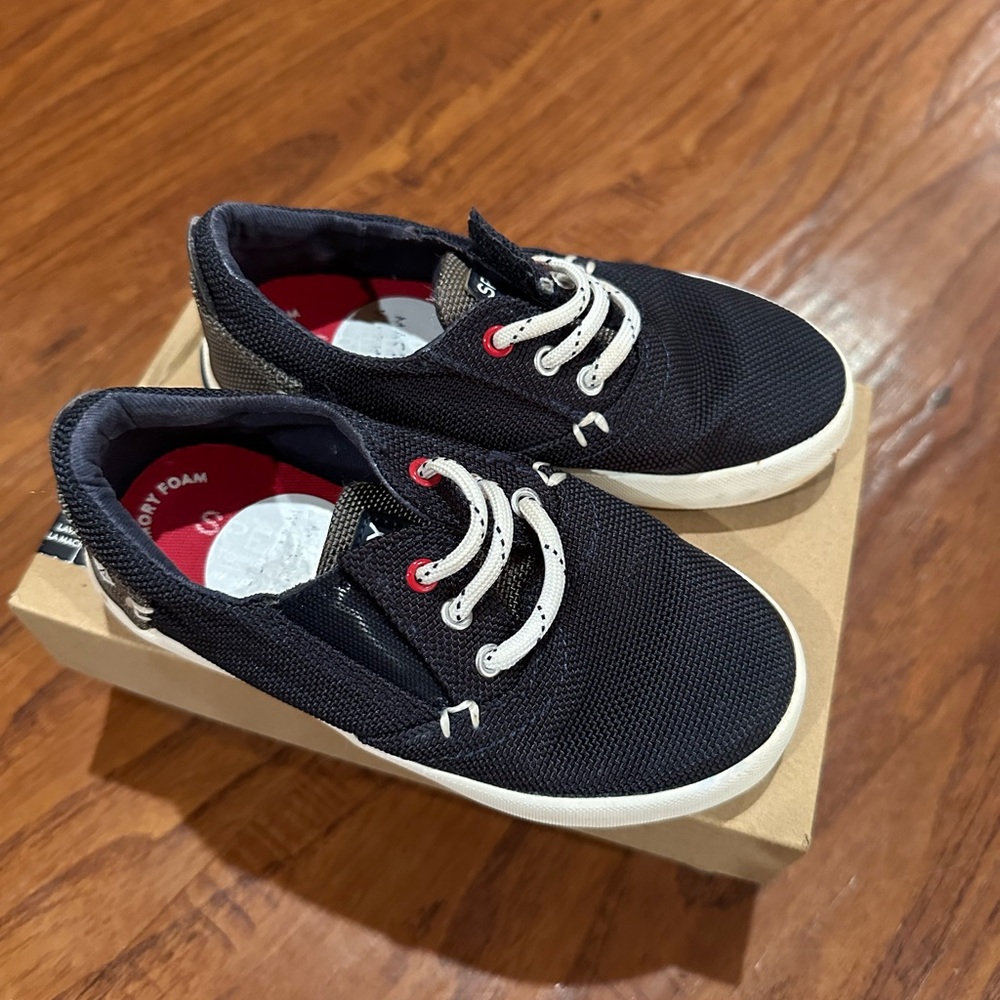 Sperry Black and White Kids Sneakers